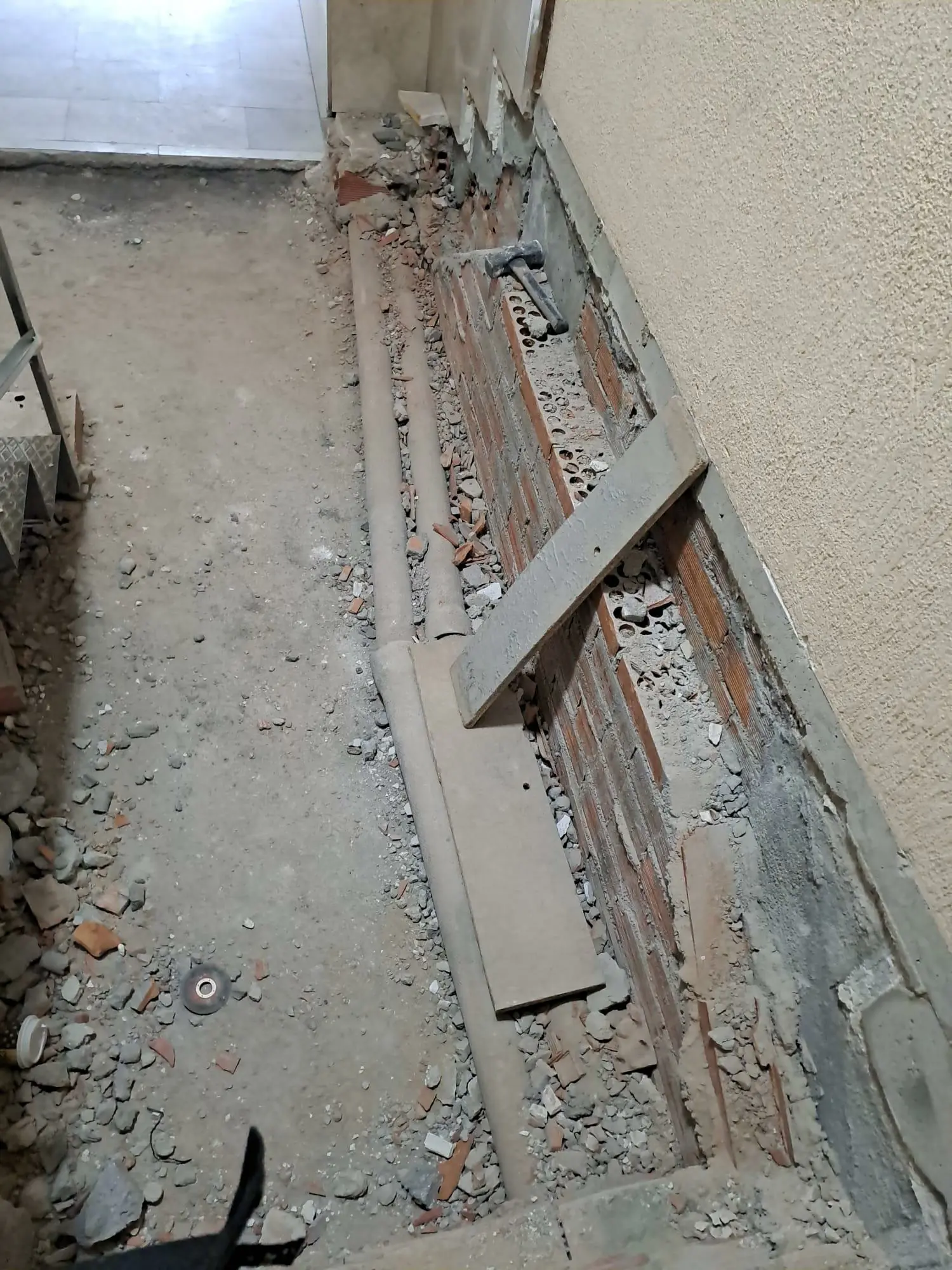Amiante sur un chantier